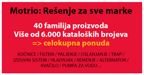 Motrio rezervni delovi stigli u Srbiju - Rešenje za sve marke