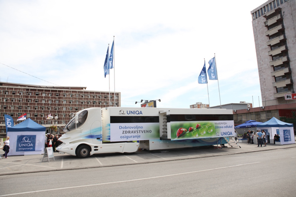 Uniqa kamion zdravlja sutra stiže u Beograd