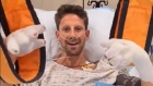 Romain Grosjean se nasmejan javio iz bolničke postelje (VIDEO)