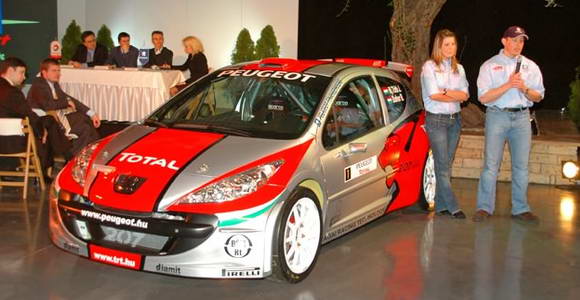 FIA IRC - Janika Toth predstavio Peugeot 207 S2000