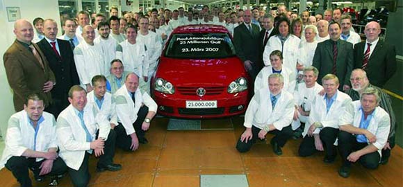 Proizveden 25-milioniti Volkswagen Golf!