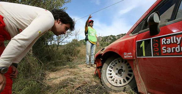 WRC Italija, Sardinija - Loeb, greška u radaru!