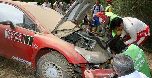 WRC Italija, Sardinija - Loeb, greška u radaru!