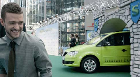 Justin Timberlake i Volkswagen Touran EcoFuel