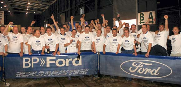 WRC - BP Ford World Rally Team u brojkama