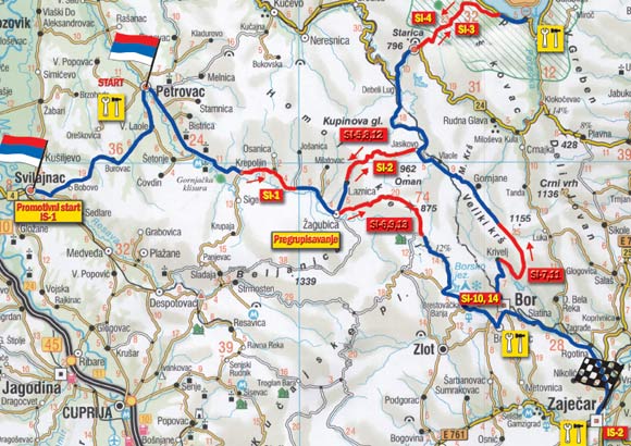 1. G.A.G.A. Ford Rally mapa - Putevima Istočne Srbije