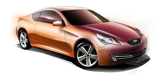 Hyundai RWD Coupe - prve skice