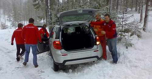WRC, Swedish Rally – Recce problemi