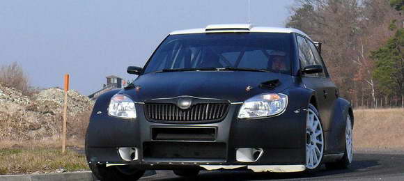 Rally – Škoda Fabia S2000, video