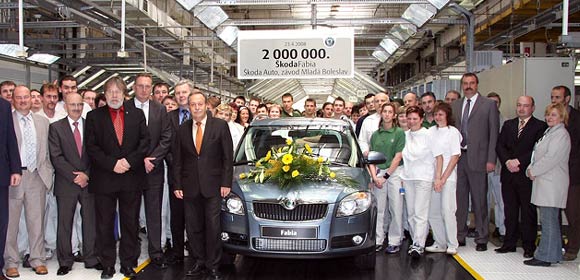 Proizvedena 2-milionita Škoda Fabia