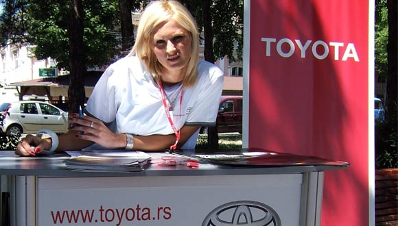 Toyota na manifestaciji organizovanoj povodom Dana Dunava