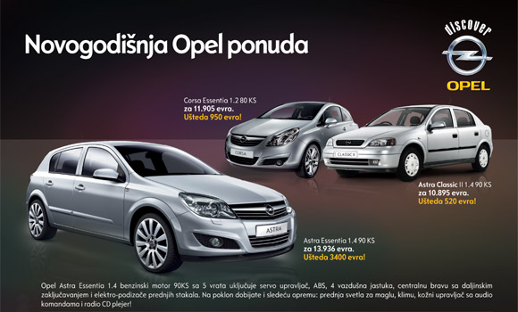 Opelova novogodišnja akcija!