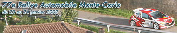 IRC, Monte Carlo Rally – Lista prijava