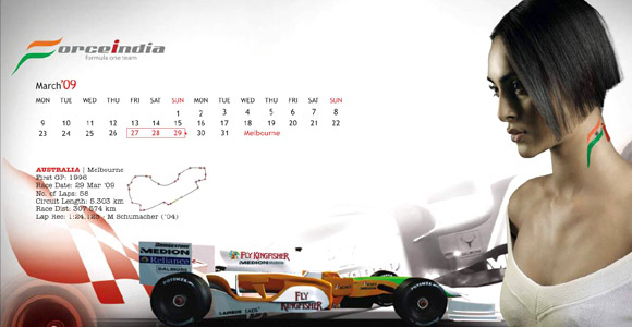 Formula 1 - Tim Force India predstavio sexi kalendar