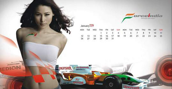 Formula 1 - Tim Force India predstavio sexi kalendar