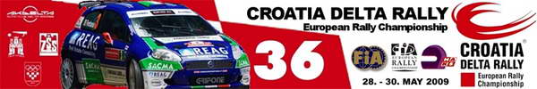 ERC - 36. INA Croatia Delta Rally 2009 startuje 28. maja