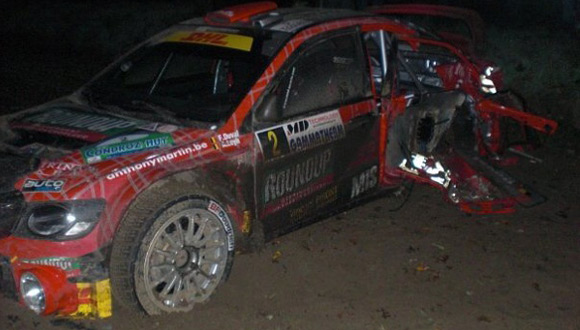 Rally - Duval uništio Mitsubishi Lancer WRC 05