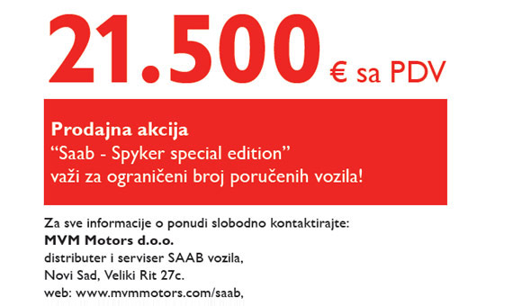 MVM Motors - Saab prodajna akcija