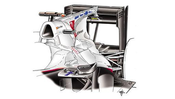 F1 - Grafika: BMW Sauber C29 – novi aerodinamički sistem