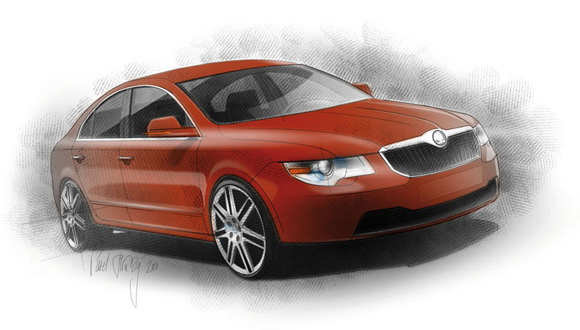Škoda Superb Fastback - prve skice + VIDEO