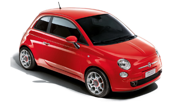 Fiat 500 Rosso Corsa - mali Ferrari
