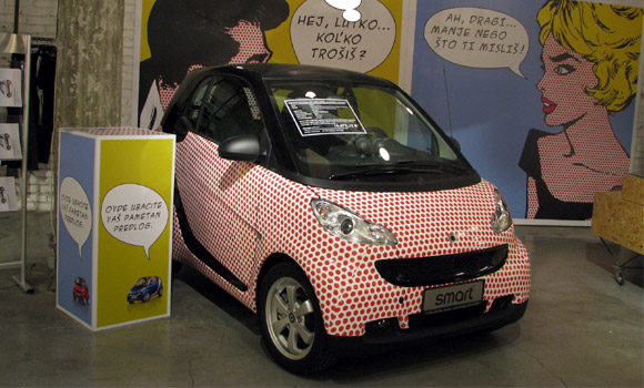 smart fortwo- kreativna interakcija u Supermarketu
