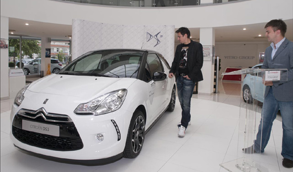 Citroen DS3 stigao u Srbiju - Andrija Milošević zaštitno lice Citroen-a