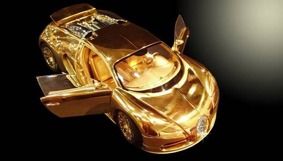 Bugatti Veyron od zlata, platine i diamanata