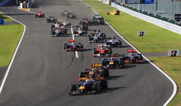 F1 VN Japana - Double Red Bulla, pobeda Vettela