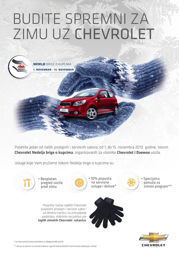 Chevrolet predstavlja program Nedelje brige o kupcima