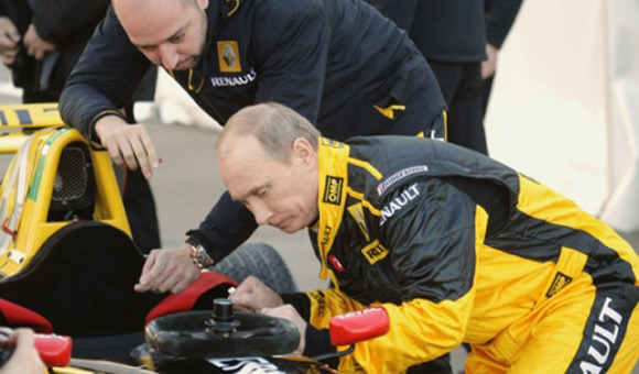 Formula 1 - Putin provozao F1 bolid Renault