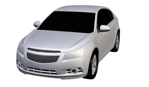 Chevrolet Cruze hatchback: prve zvanične skice