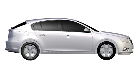 Chevrolet Cruze hatchback: prve zvanične skice