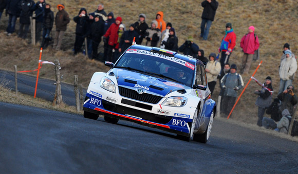 Rally Monte Carlo: Škoda pogrešila pneumatike, Bouffier vodeći