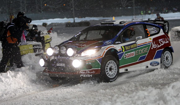 Rally Sweden 2011 - Hirvonen vodi, na scenu stupa taktika
