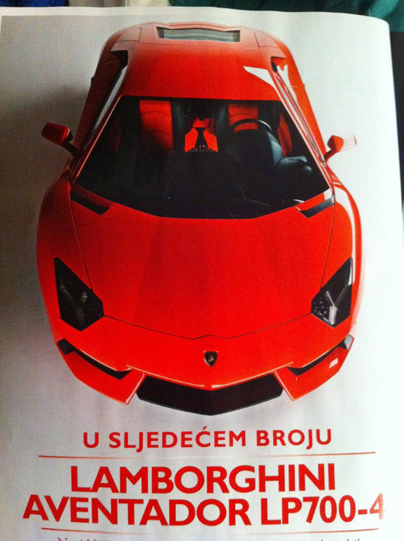 Lamborghini Aventador: procurela prva fotografija!