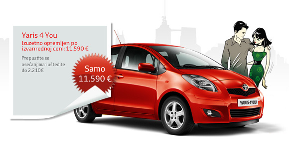 Toyota Yaris 4 You: izuzetno opremljen uz uštedu od 2.210 €