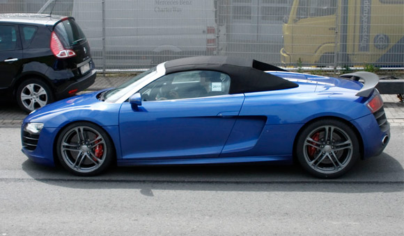 Audi R8 GT Spyder: špijunske fotografije