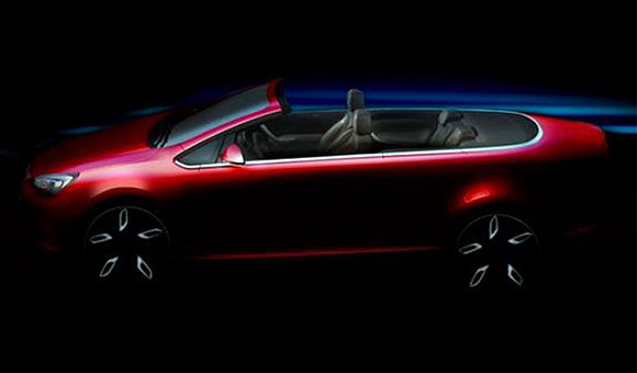 Nova Opel Astra Cabrio: prva zvanična skica