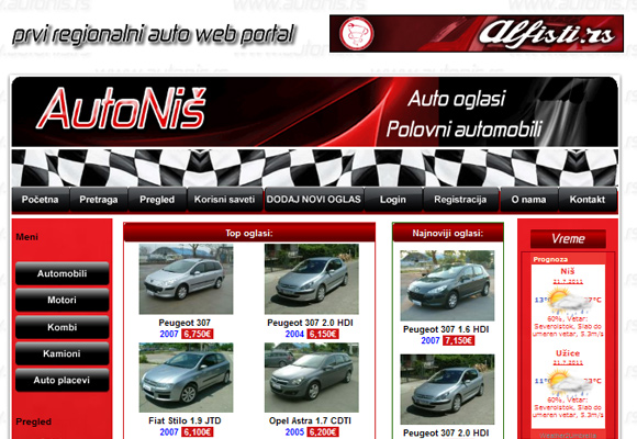 Počeo sa radom novi auto-web portal sa juga Srbije