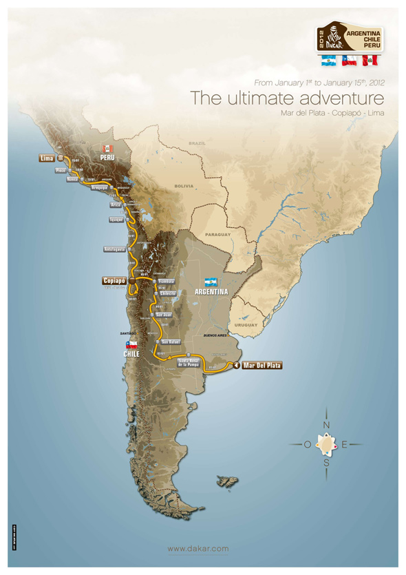 Dakar 2012: Etapa po etapa