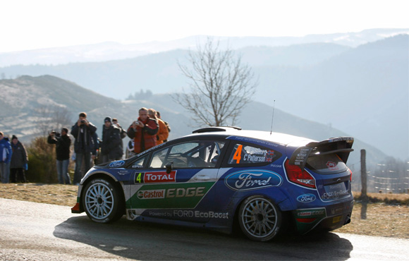 Rallye Monte Carlo 2012 - Posle havarije Latvale, vodi Loeb