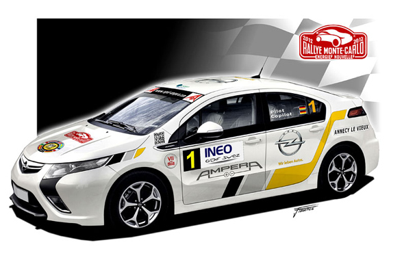 Opel Ampera: Na Rallye Monte Carlo sa električnim pogonom