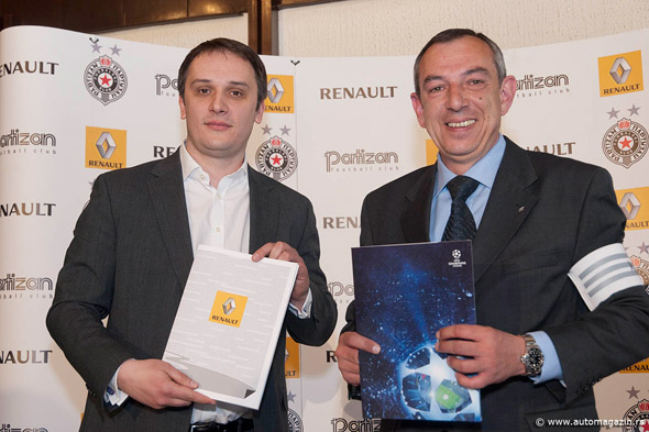 Renault zvanično vozilo FK Partizan i naredne dve godine