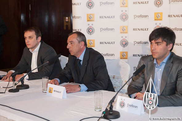 Renault zvanično vozilo FK Partizan i naredne dve godine