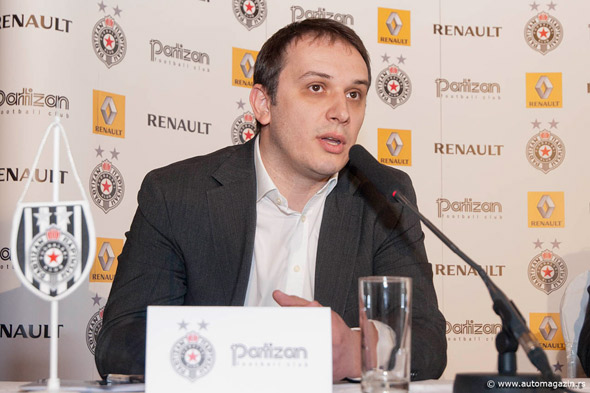 Renault zvanično vozilo FK Partizan i naredne dve godine