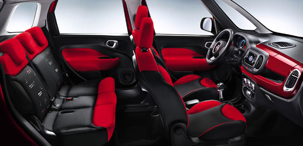 Fiat 500L - Prve fotografije enterijera