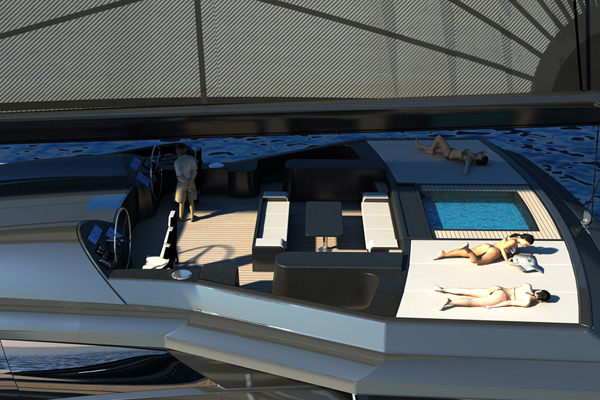 Najveći trimaran na svetu ima garažu za McLaren MP-12C 