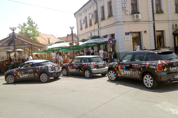 MINI oficijelno vozilo Lovefesta u Vrnjačkoj Banji