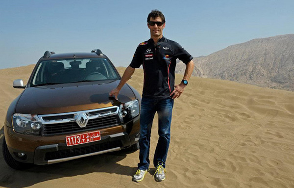 FOTO: Mark Webber za volanom Dacije Duster